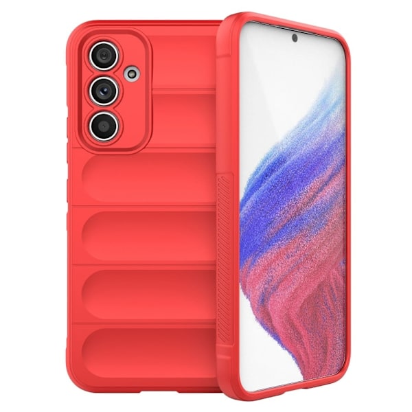 Mjukt greppformat Samsung Galaxy A54 skal - Röd Röd