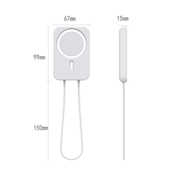 Apple MagSafe Charger ensfarvet silikonecover - Lyserød Pink