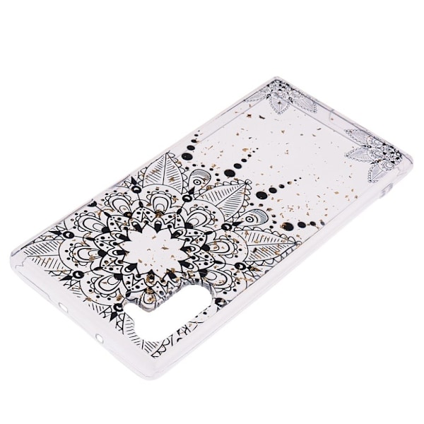 Deco Samsung Galaxy Note 10 skal - Svart Blomma Svart