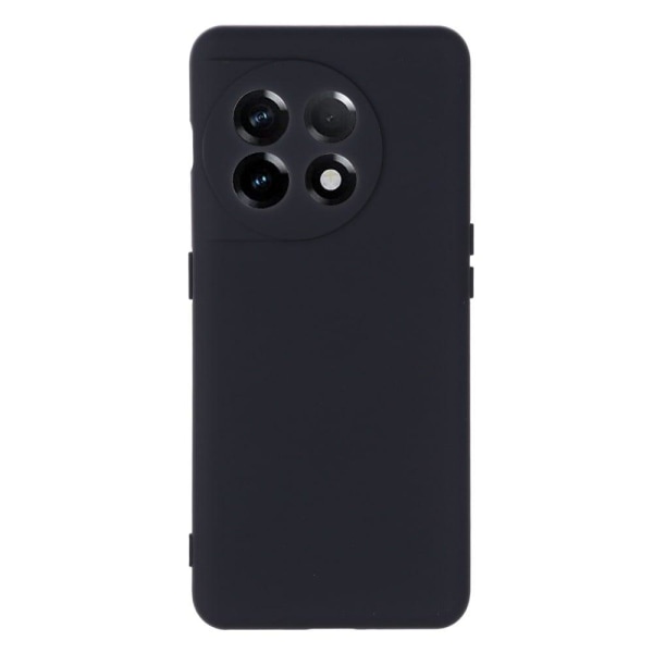 Matte Liquid silikone cover til OnePlus 11 - Sort Black