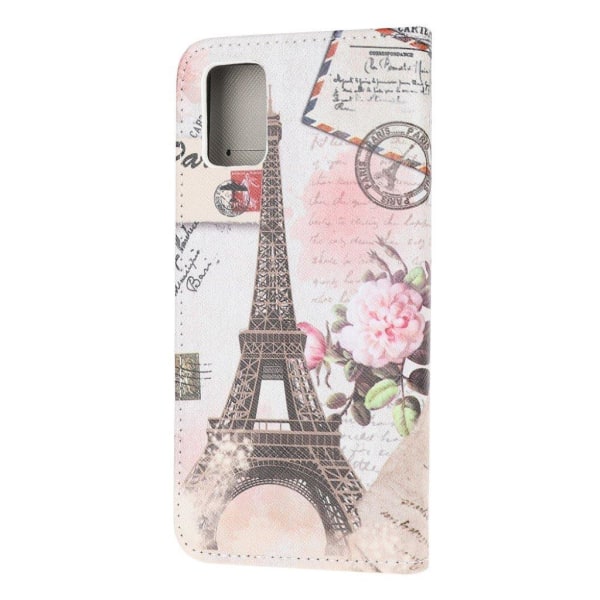 wonderland Samsung Galaxy A72 5G flip etui - eiffel tårnet Brown