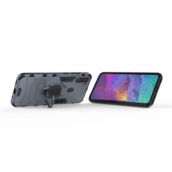 Ring Guard kuoret - Samsung Galaxy A11 - Punainen Blue