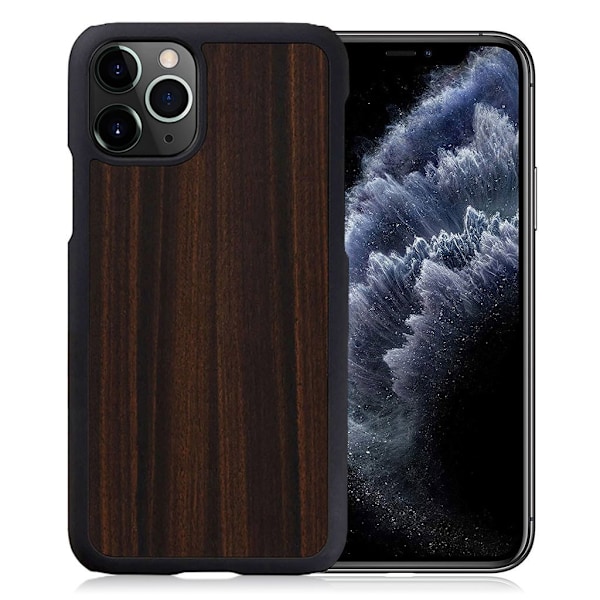 Man&Wood premiumfodral för iPhone 11 Pro - Ebenholts Brun