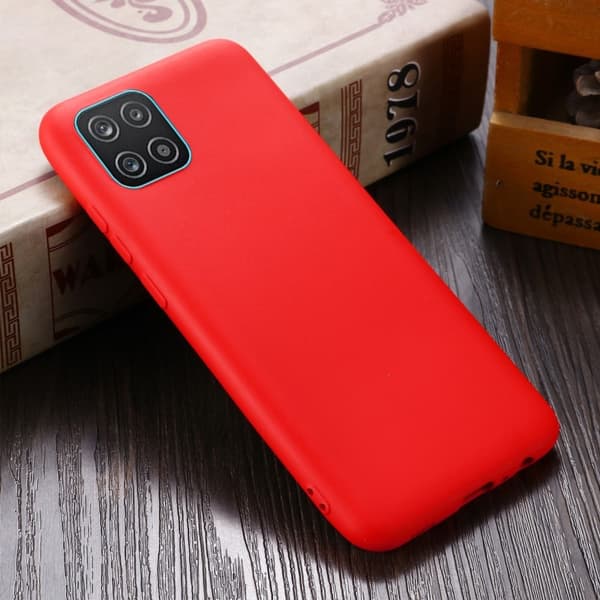 Matt flytende silikondeksel for Samsung Galaxy A03 - Rød Red