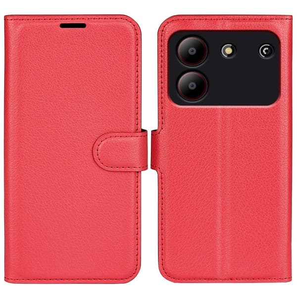 Classic ZTE Blade A54 flip kuoret - Punainen Red