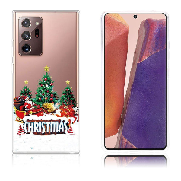 Christmas Samsung Galaxy Note 20 Ultra fodral - träd and jultomt Grön