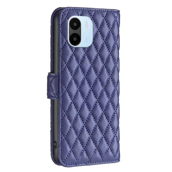 Rhombus mat Xiaomi Redmi A1 flip etui - Blå Blue