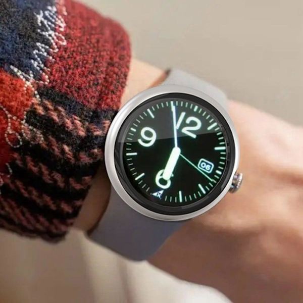 Google Pixel Watch cover with tempered glass - Green Grön