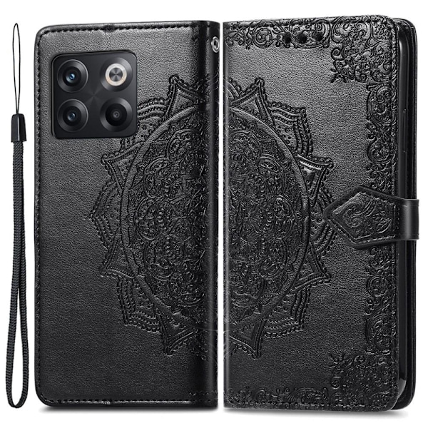 Mandala OnePlus 10T / Ace Pro Flip Fodral - Svart Svart
