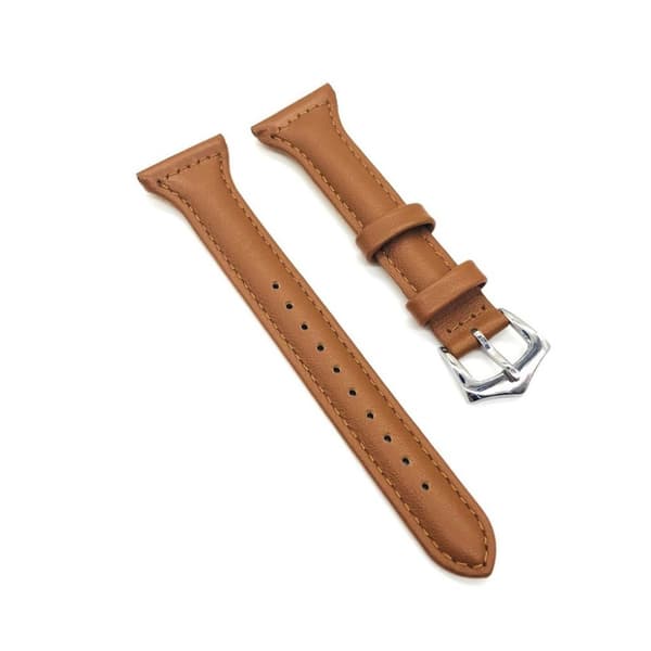 Fitbit Versa klockarmband läder koskinn - Mörkbrun Brun