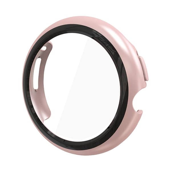 Google Pixel Watch-cover med hærdet glas - Rødguld Pink