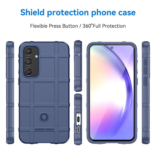 Rugged Shield Samsung Galaxy A55 kotelot - Sininen Blue