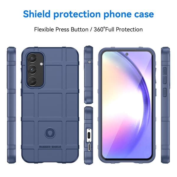 Rugged Shield Samsung Galaxy A55 skal - Blå Blå