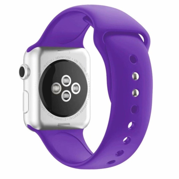 Apple Watch Series 4 44mm dual pin silikone Urrem - Lilla Purple