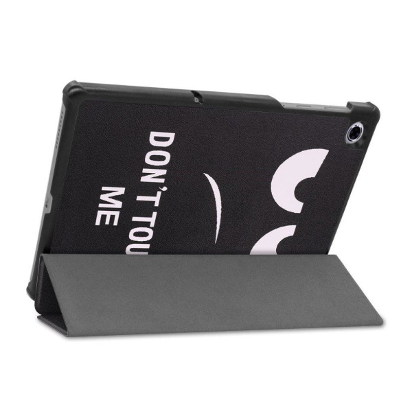 Lenovo Tab M10 FHD Plus tri-fold pattern leather case - Do not T Black