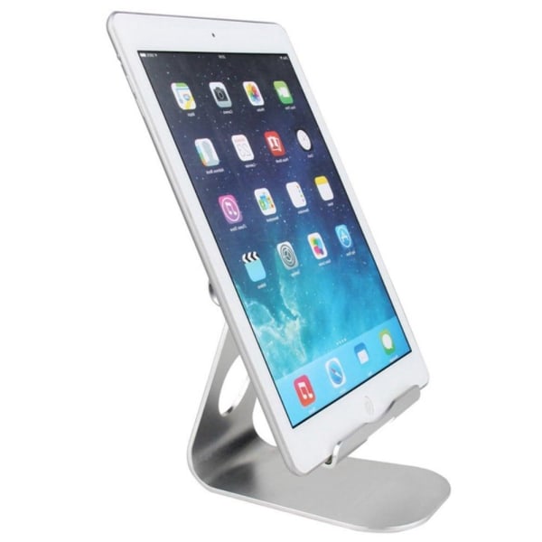 Universal foldable tablet desktop holder - Silver Silvergrå