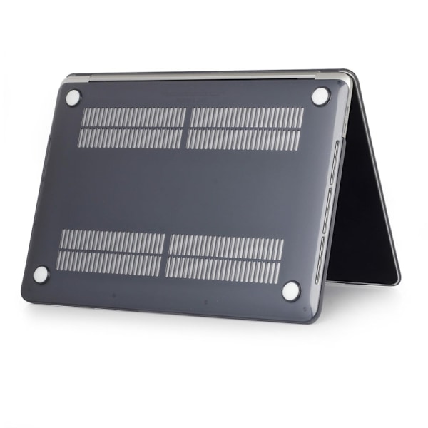 MacBook Air 13 M1 (A2337, 2020) / (A2179, 2020) genomskinlig fram- och baksida - Svart Svart