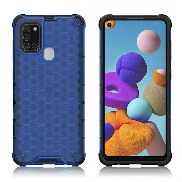 Bofink Honeycomb Samsung Galaxy A21s skal - Blå Blå