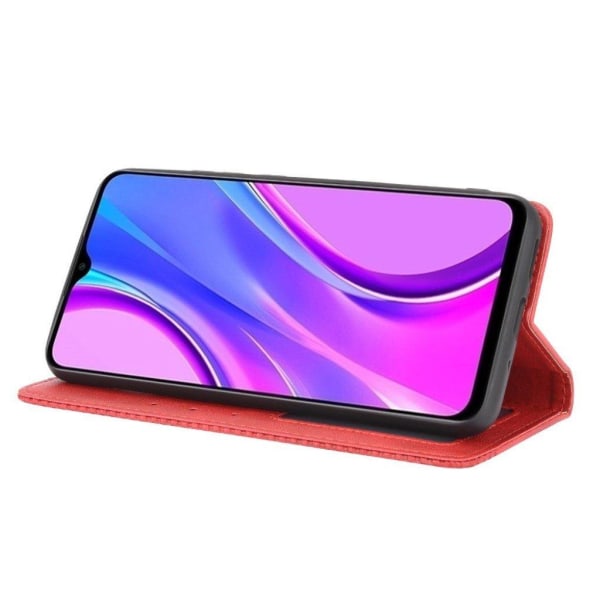 Bofink Vintage Xiaomi Redmi 9C leather case - Red Red