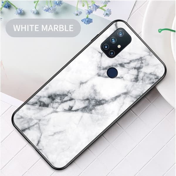Fantasy Marble OnePlus Nord N10 5G Deksel - Hvit White