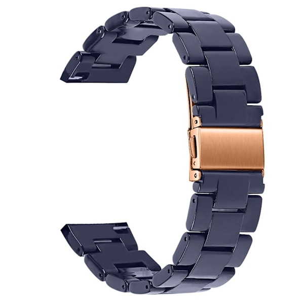 22 mm klockarmband i resinmodell för Fossil-klocka - Midnattsblå Blå