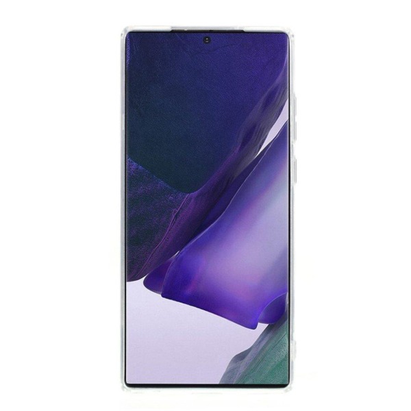 Marble design Samsung Galaxy Note 20 cover - Blå / Hvid / Sølv Multicolor