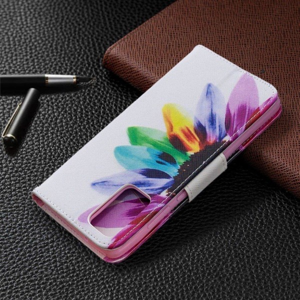 Wonderland Samsung Galaxy Note 20 flip case - Colorized Flower Multicolor