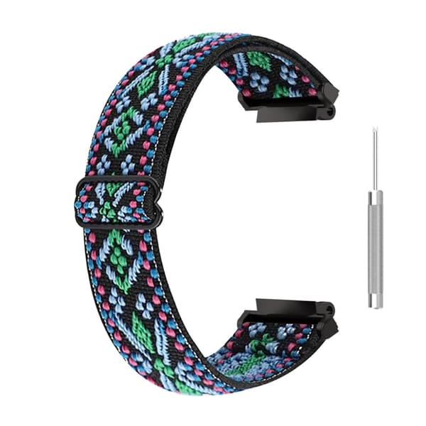 Amazfit T-Rex 2 klockarmband i nylon i etnisk stil - Grön Grön