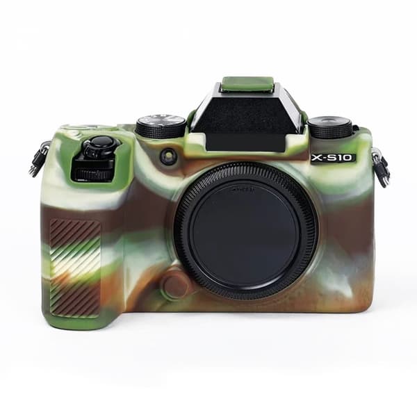 Fujifilm X-S10 silikoneovertræk - Camouflage Green