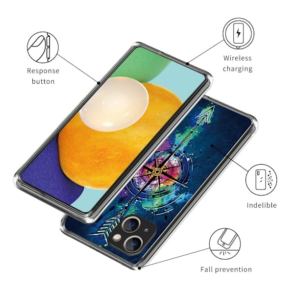 Deco iPhone 15 skal - Pil Blå