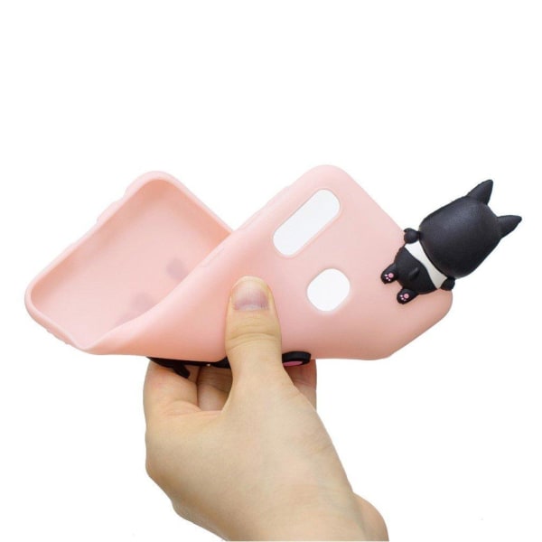 Cute 3D Samsung Galaxy A20e kuoret - Koira Multicolor