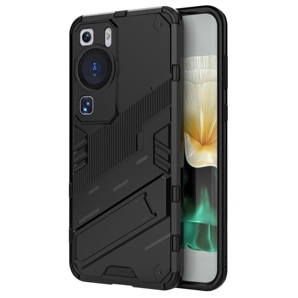 Stødsikker Hybrid Cover med A Moderne Touch til Huawei P60 - Sort Black