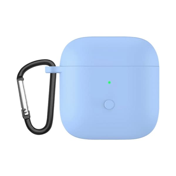 Xiaomi Redmi Buds 3 silikonetui til øretelefoner med karabinkrok - Himmelblå Blue