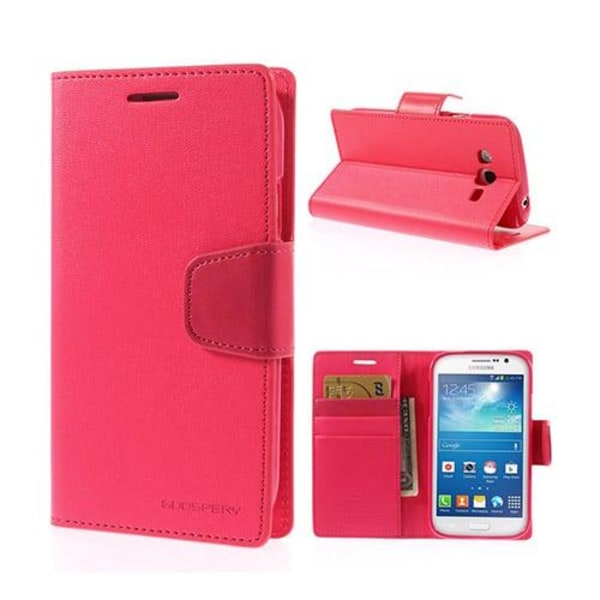 Mercury Sonata Samsung Galaxy Grand Neo Läder Flip Fodral - Het Rosa Rosa