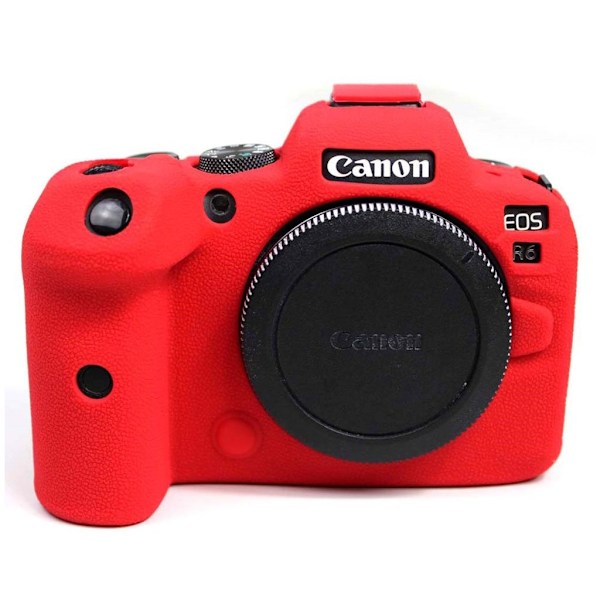 Silikoneetui til Canon EOS R6 - Rød Red