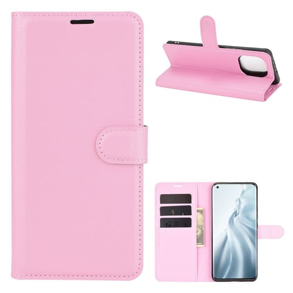 Classic Xiaomi Mi 11 Flip Etui - Lyserød Pink