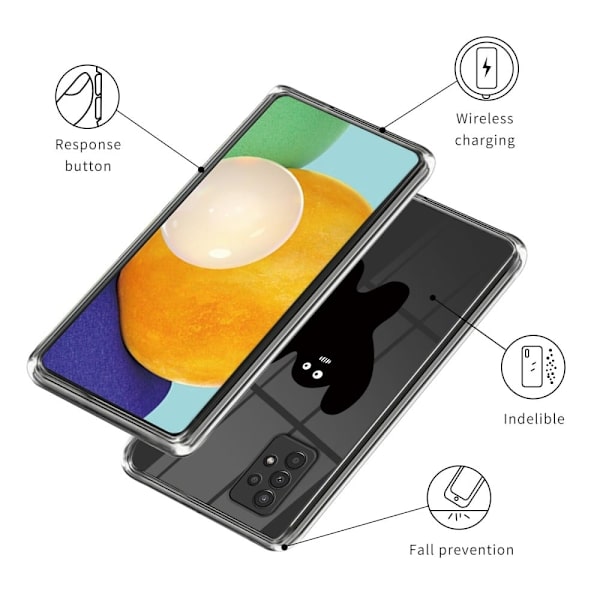 Deco Samsung Galaxy A13 4G Etui - Funny Mann Black