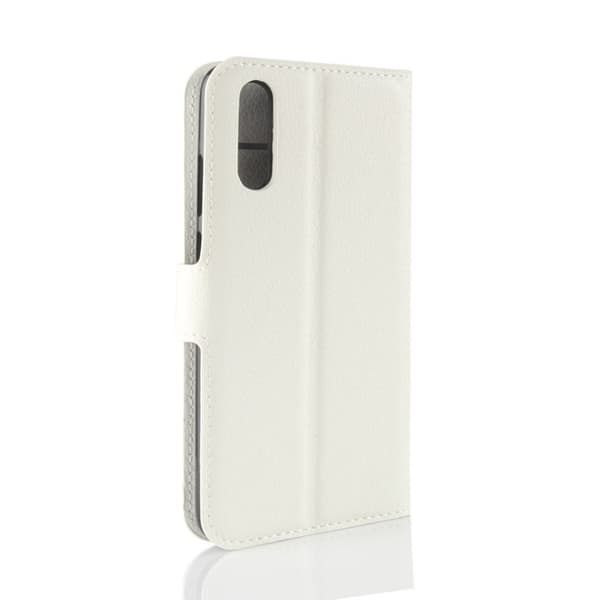 Huawei P20 Etui laget av kunstlær og silikon – Hvit White