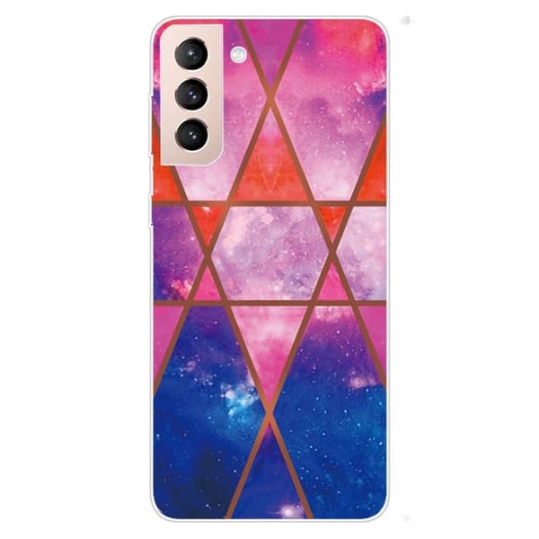 Marble Samsung Galaxy S22 Plus Etui - Rose / Oransje / Blå Multicolor