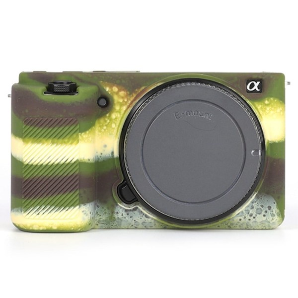 Silikonskydd för Sony ZV-E10 - Kamouflage Grön