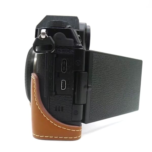 Fujifilm X-S10 læder cover til halv krop - Brun Brown