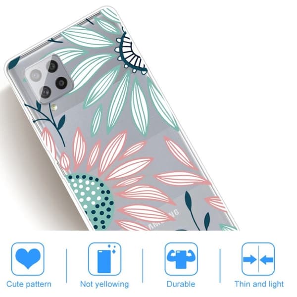 Deco Samsung Galaxy A42 5G Etui - Solsikke Multicolor