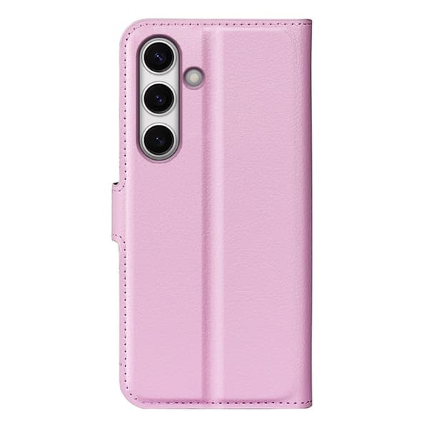 Klassisk Samsung Galaxy S24 FE flip etui - Lyserød Pink