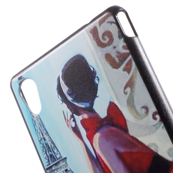 Sund Sony Xperia Z3+ Deksel - Jente Og Eiffel Multicolor