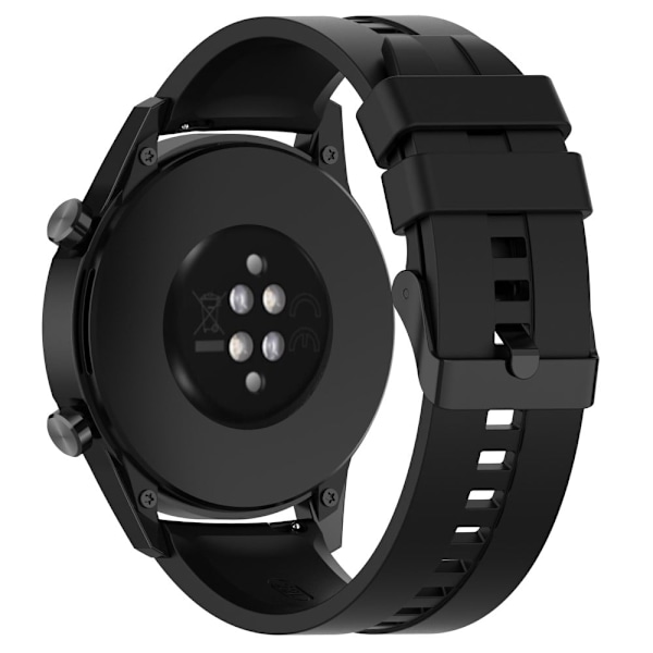 22 mm universal urrem i silikone - Sort Black