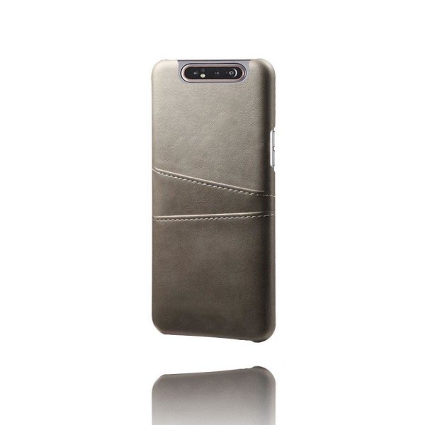 Dual Card Samsung Galaxy A80 cover - Grå Silver grey