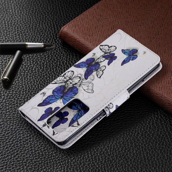 Wonderland Huawei P40 Pro flip kotelot - Siniset Perhoset Blue