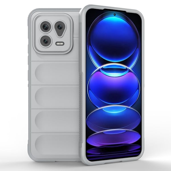 Mjukt greppformat Xiaomi 13 skal - Silver/Grå Silvergrå