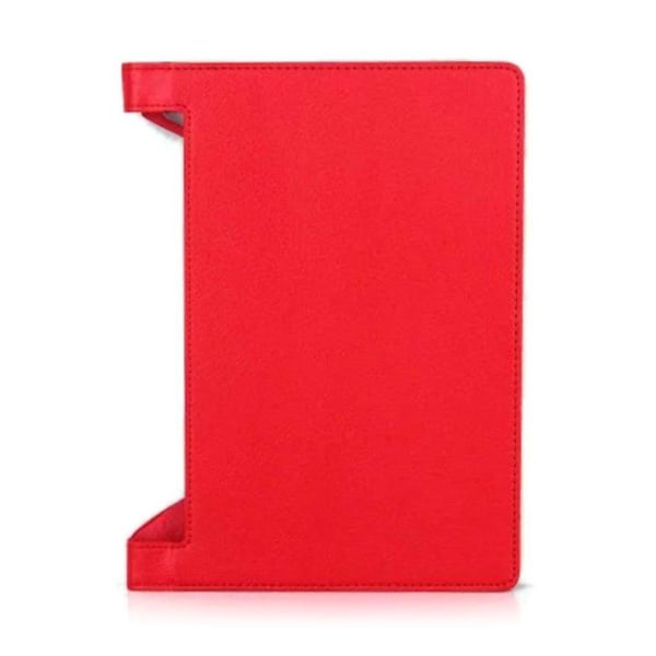 Lenovo Yoga Tab 3 10 lychee textur läderfodral - Röd Röd