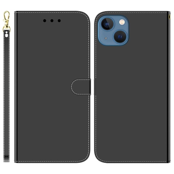 Mirror iPhone 15 Plus Flippetui - Svart Black